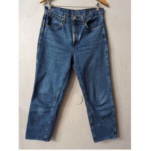 Rag & Bone High Waist Crop Straight Leg Jeans Women Sz 29 Vintage Bloo Career